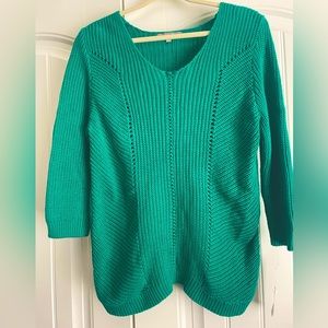 Emerald Green NY Collection Sweater Size Large BNWT